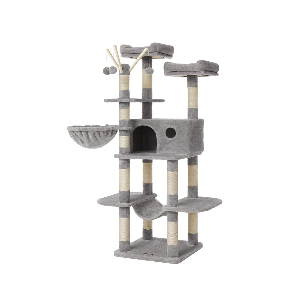 Cat Tree Light Gray