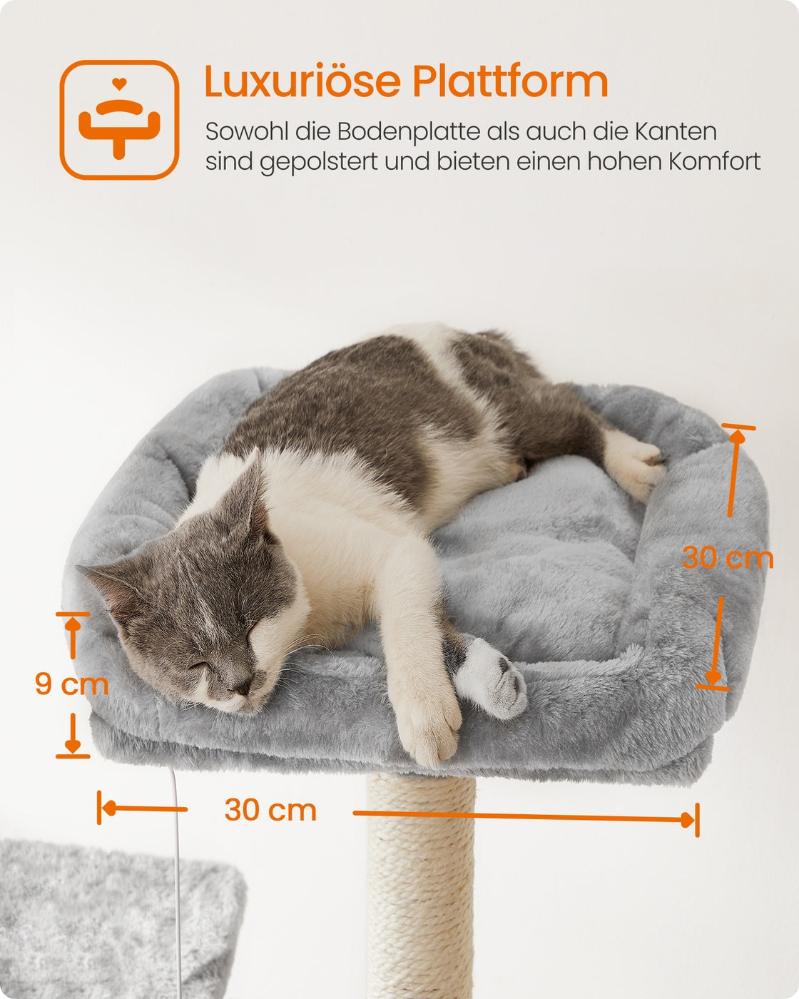 Cat Tree Light Gray