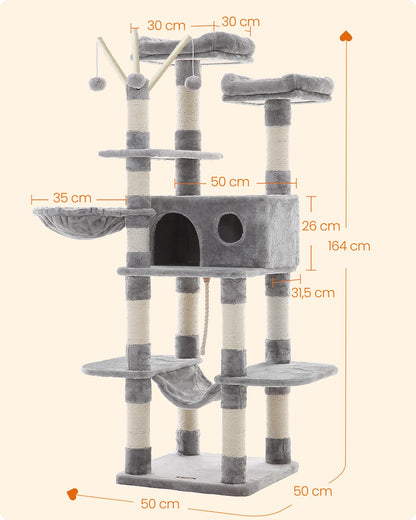 Cat Tree Light Gray