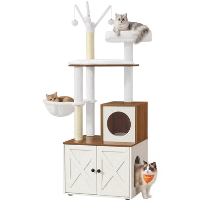 Cat Tree with Litter Box Enclosure - image 24