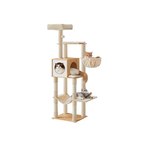 65-Inch Tall Multi-Level Cat Tree