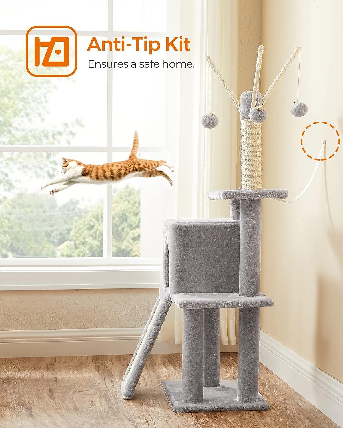 Cat Tree with Scratching Post - image 3