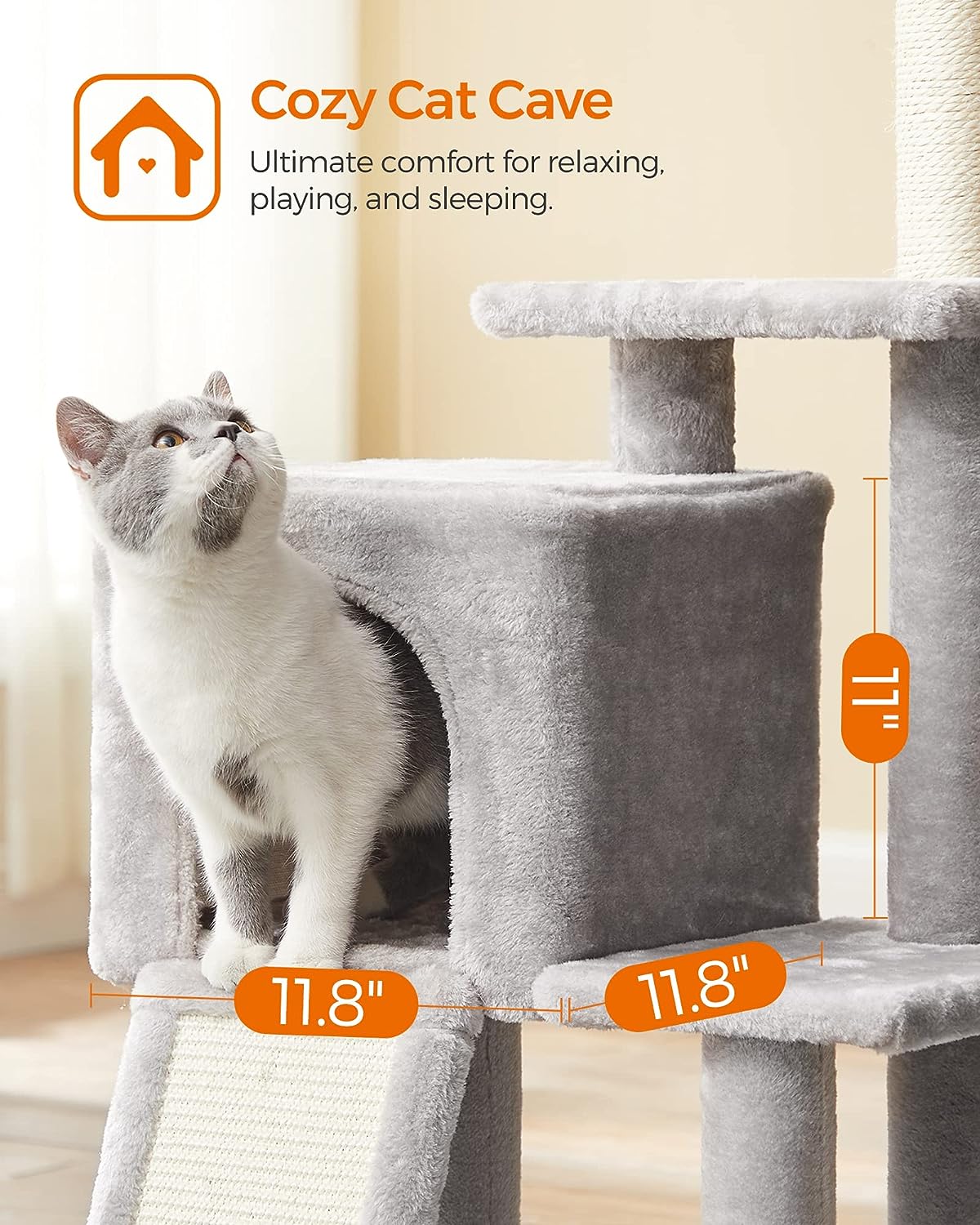 Cat Tree with Scratching Post - image 5