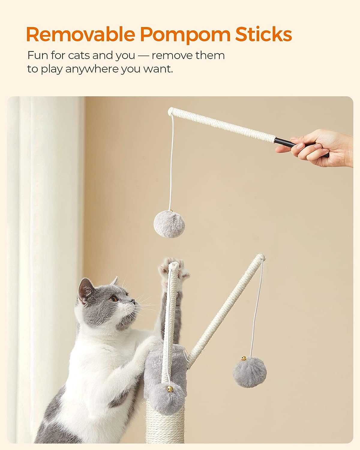 Cat Tree with Scratching Post - image 8