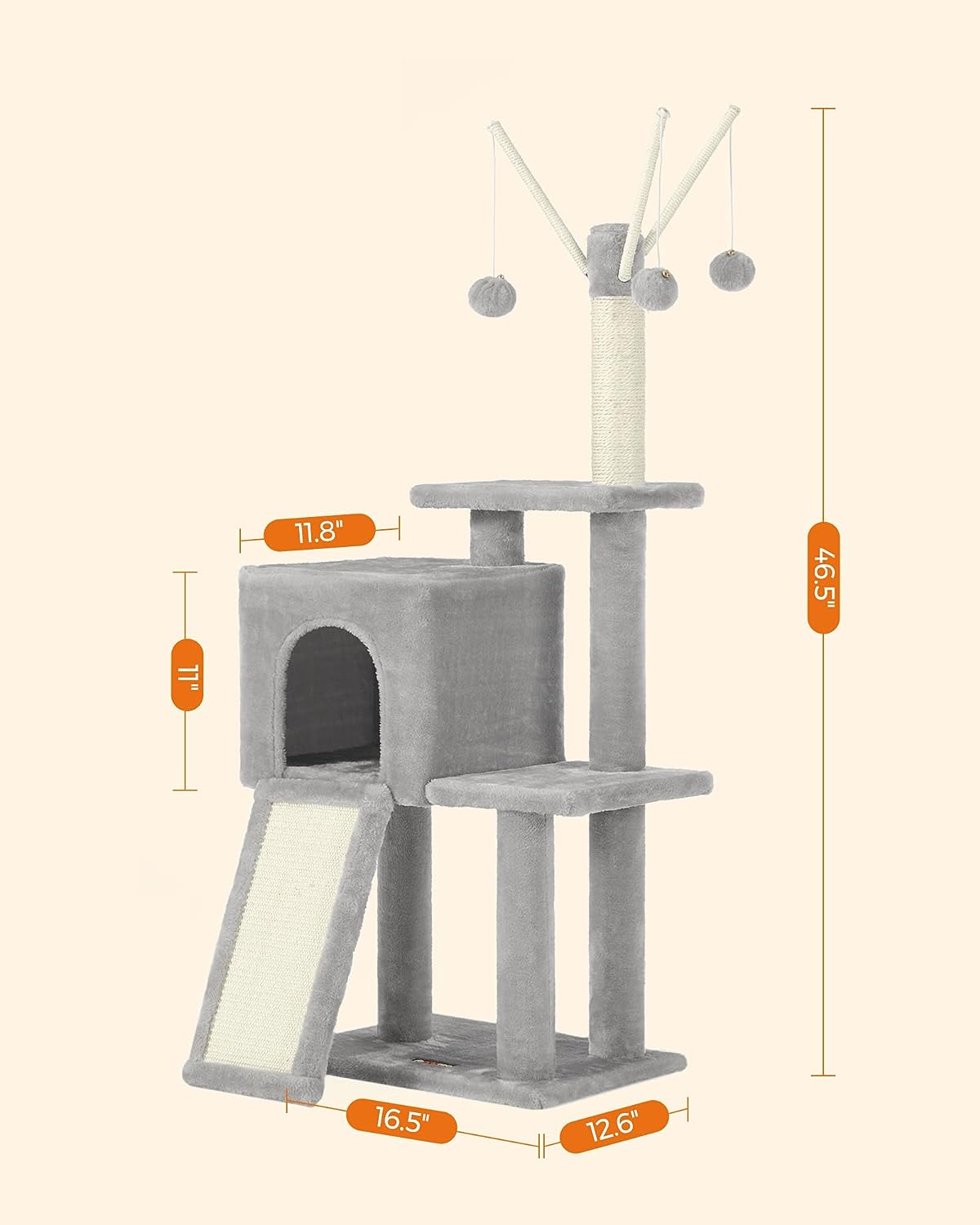 Cat Tree with Scratching Post - image 9