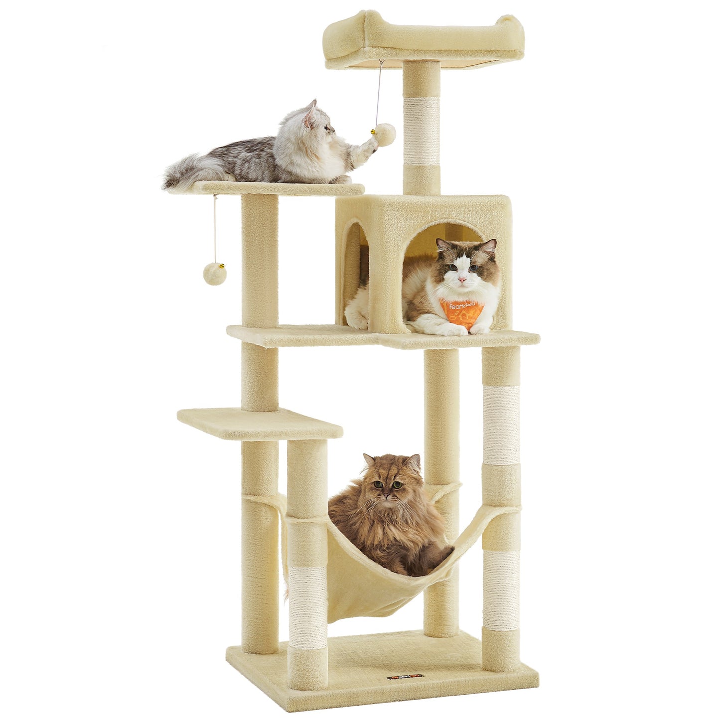 56.3-Inch Cat Tree for Indoor Cats - image 31