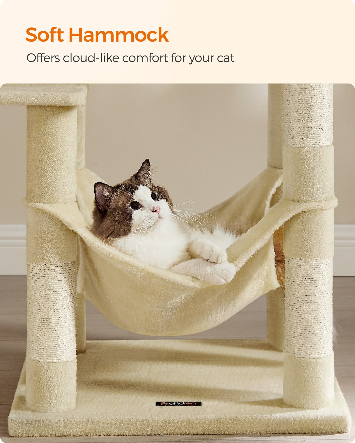 56.3-Inch Cat Tree for Indoor Cats - image 34
