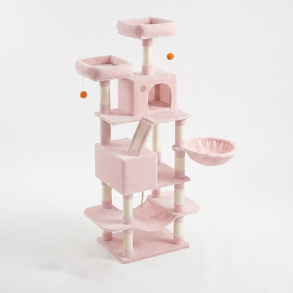 XL Cat Tree Tower for Multi-Cat Households, Dark Grey - image 74