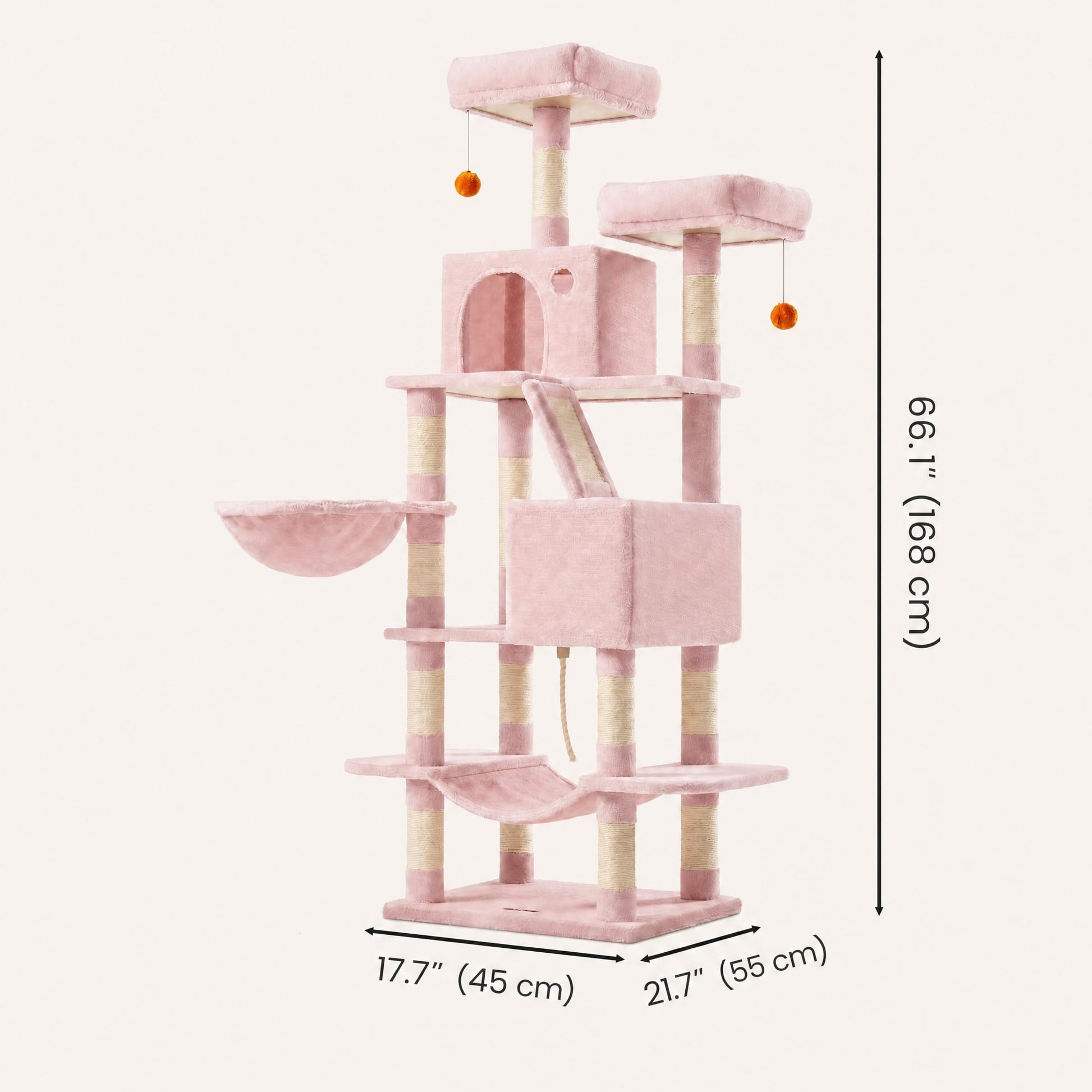 XL Cat Tree Tower for Multi-Cat Households, Dark Grey - image 76