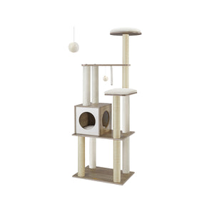 65-Inch Modern Cat Tower