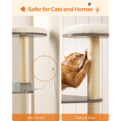 65-Inch Modern Cat Tower - view 8