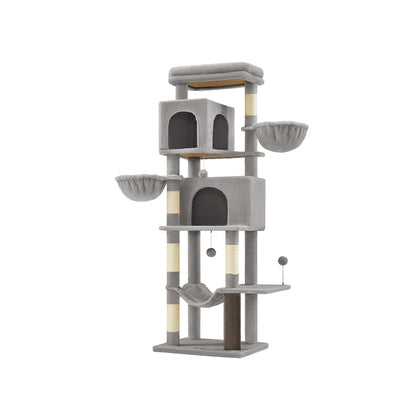 Large Cat Tree, Multi-Level, Dove Grey