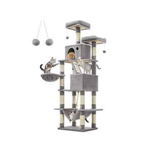 Large Cat Tower with 13 Scratching Posts