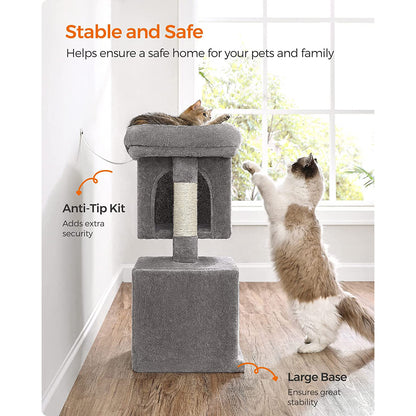 29.1-Inch Cat Tower for Medium Cats up to 11 lb