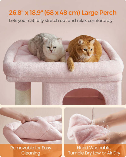 39.8-Inch Cat Tower for Extra Large Cats up to 44 lb - HWLEXTRA 