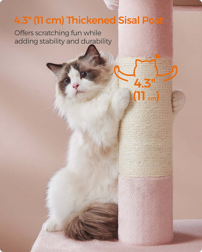 39.8-Inch Cat Tower for Extra Large Cats up to 44 lb - HWLEXTRA 