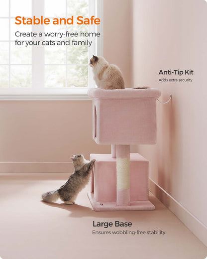 39.8-Inch Cat Tower for Extra Large Cats up to 44 lb - HWLEXTRA 