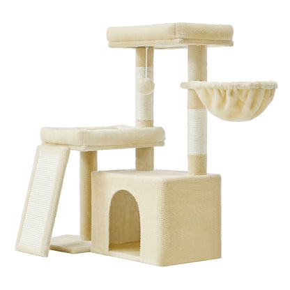 Multi-Level Cat Tree for Multiple Cats with Beds & Scratching Posts, Dove Grey - image 18