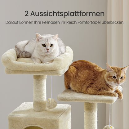155 cm Cat Tree — Light Grey or Beige