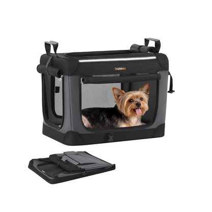 Collapsible Dog Crate 24-Inch 4 Mesh Doors Handles Storage Pocket - image 25