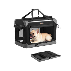 Collapsible fabric dog crate with mesh doors for travel - image 25