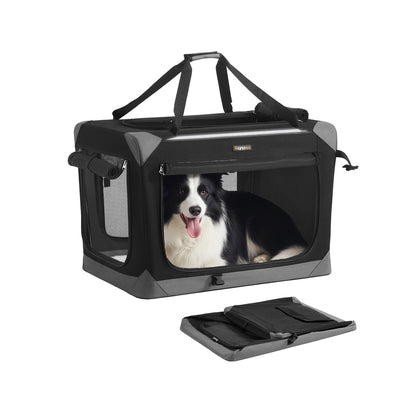Collapsible fabric dog crate with mesh doors for travel - image 26