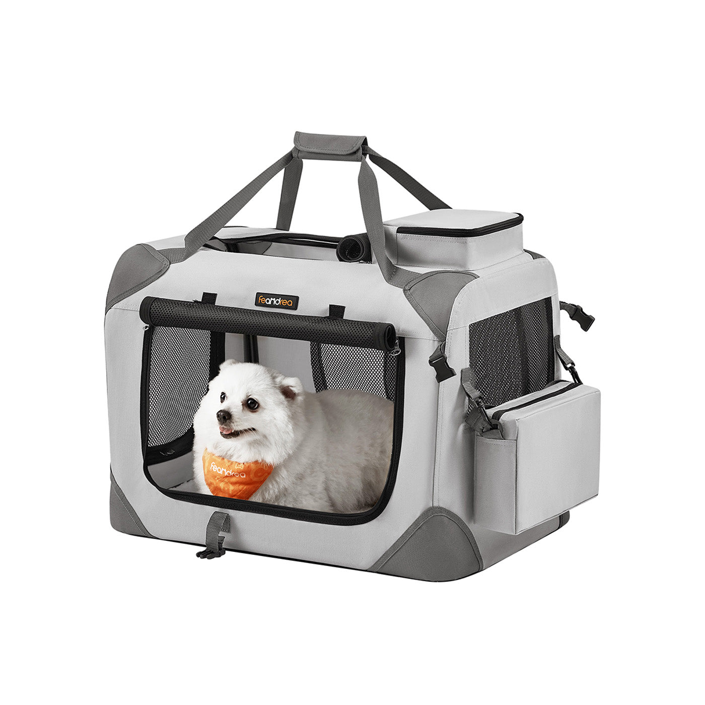 Pet Carrier 81 x 58 x 58 cm Grey - image 9
