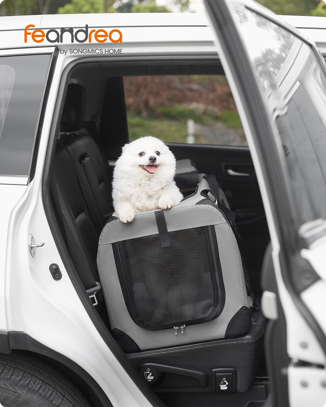 Pet Carrier 81 x 58 x 58 cm Grey - image 10