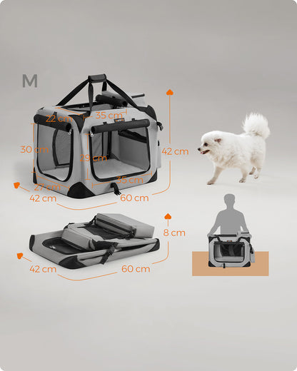 Pet Carrier 81 x 58 x 58 cm Grey - image 11