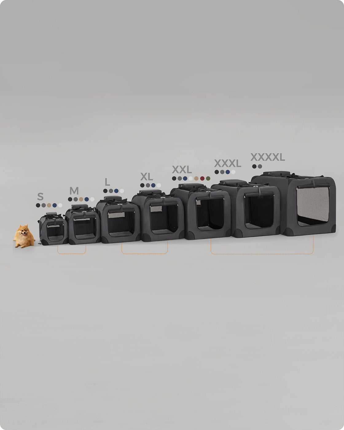Pet Carrier 81 x 58 x 58 cm Grey - image 12