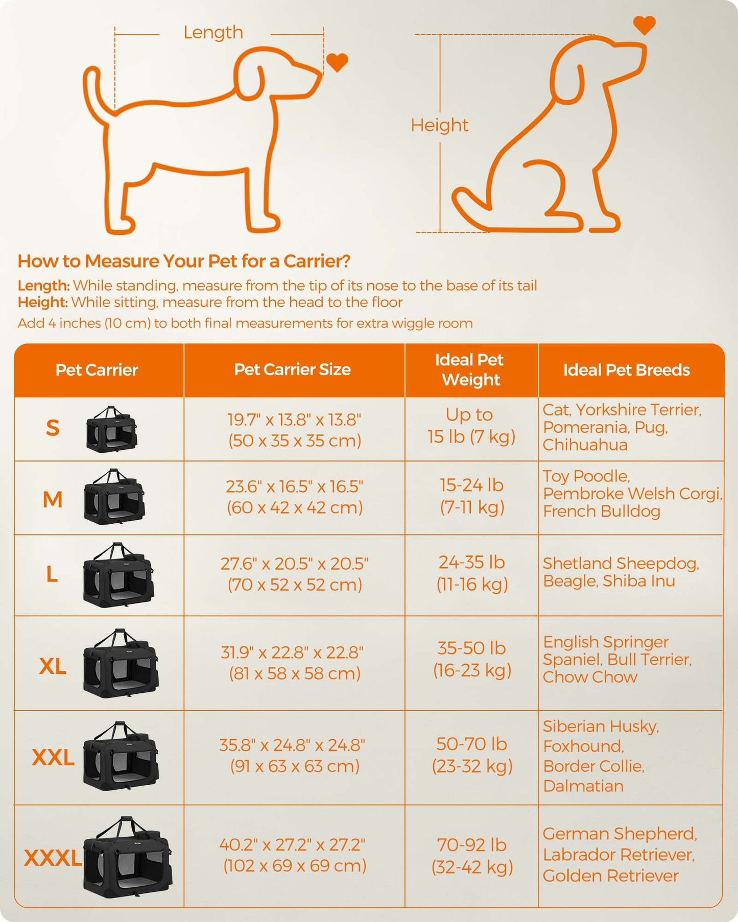 28 Inches Collapsible Soft Dog Crate