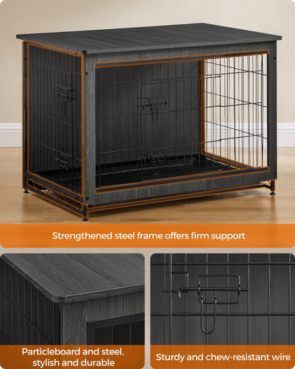 Modern Kennel for Dogs Indoor up to 70 lb