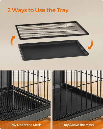Modern Kennel for Dogs Indoor up to 70 lb