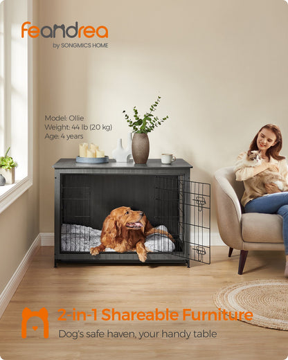 Modern Kennel for Dogs Indoor up to 80 lb