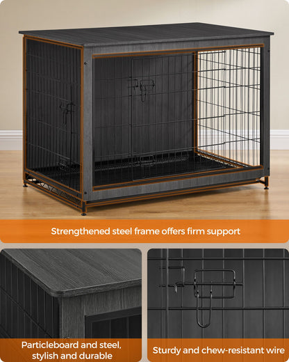 Modern Kennel for Dogs Indoor up to 80 lb
