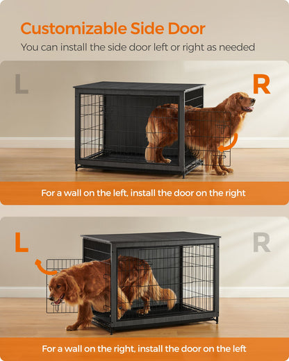 Modern Kennel for Dogs Indoor up to 80 lb