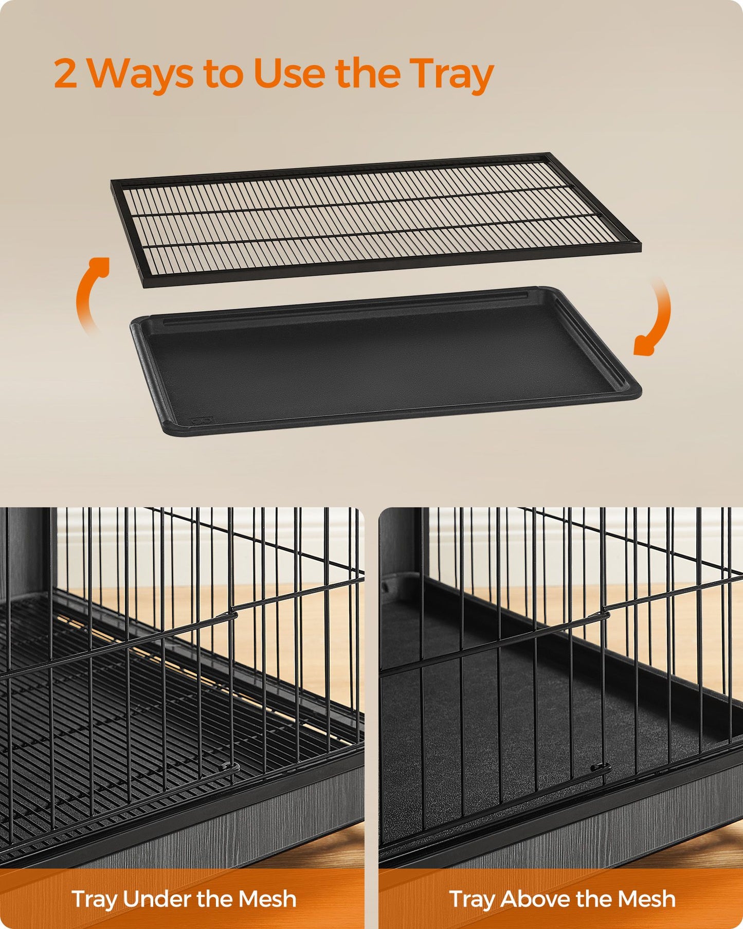 Modern Kennel for Dogs Indoor up to 80 lb