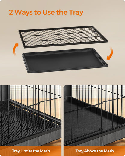 Modern Kennel for Dogs Indoor up to 80 lb