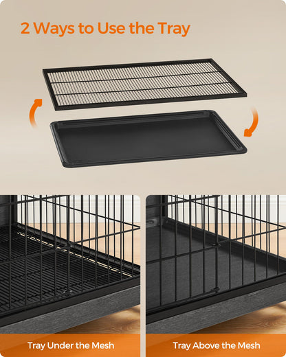 Modern Kennel for Dogs Indoor up to 105 lb