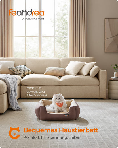 Washable Dog Bed S Coffee Brown