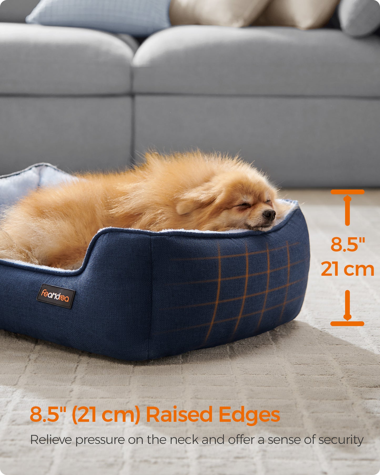 Washable Dog Bed S Coffee Brown - image 21