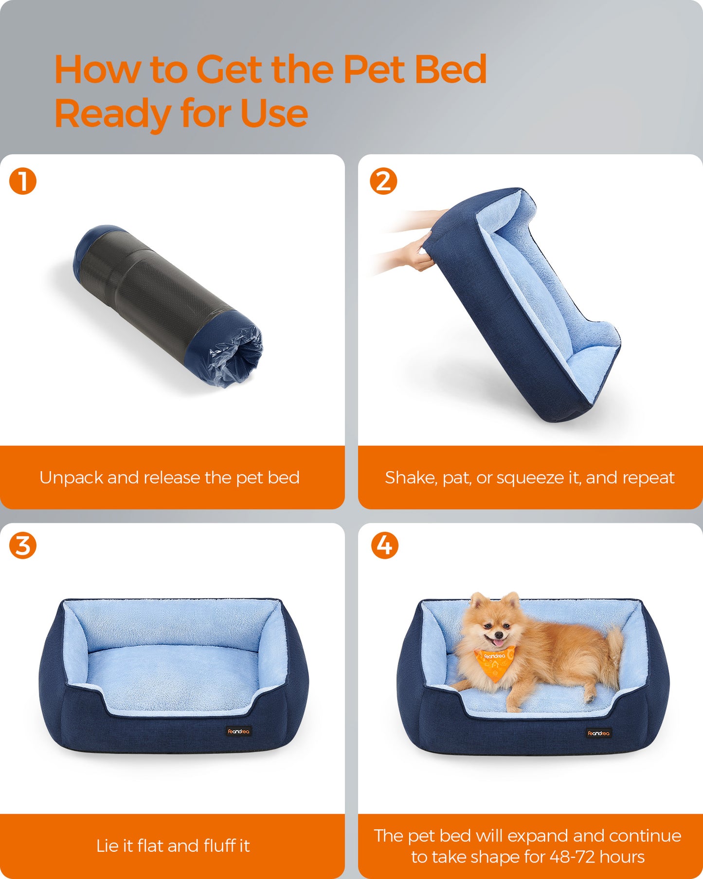 Washable Dog Bed S Coffee Brown - image 26