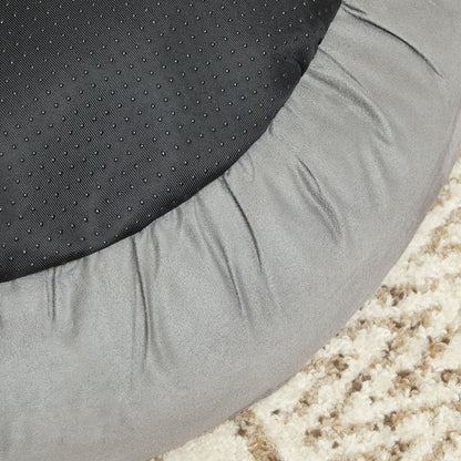 Grey & White Washable Round Dog Cushion - image 5