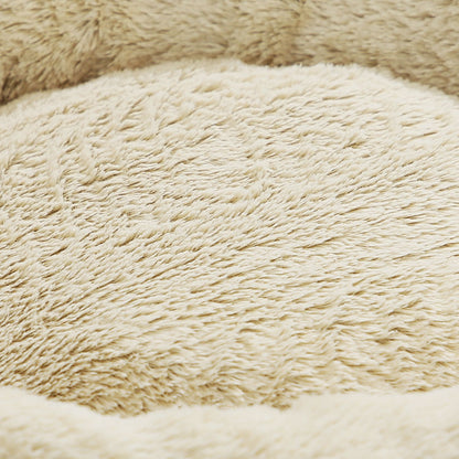 Grey Washable Round Dog Bed with Removable Cushion - image 6
