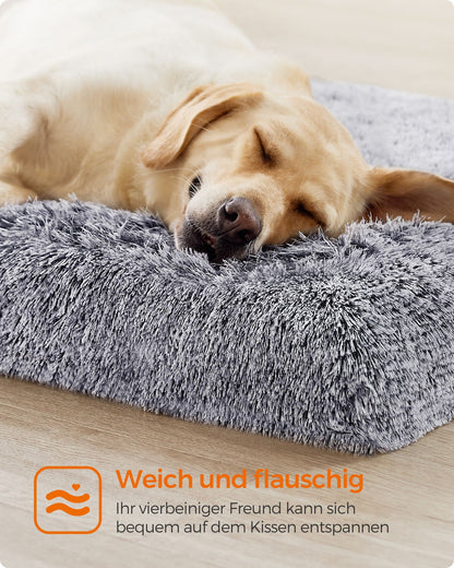 122 x 74 x 10 cm Dog Bed Grey Ombré