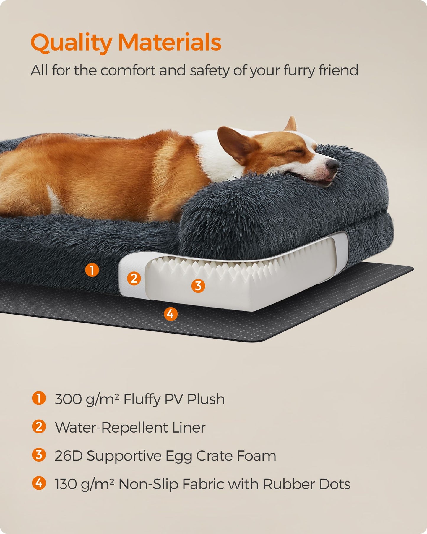 Orthopaedic Dog Sofa Bed for Medium and Large Dogs