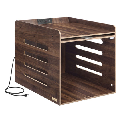 Modern Dog Crate Furniture with Flip-Up Hidden Door - image 2