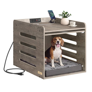 Modern Dog Crate Furniture with Flip-Up Hidden Door - image 3
