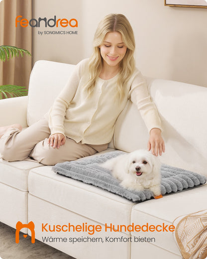 Dog Bed Mat 60 x 45 cm Pet Blanket for Dogs and Cats Dove Grey