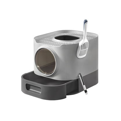XL Enclosed Cat Litter Box with Slide-Out Tray